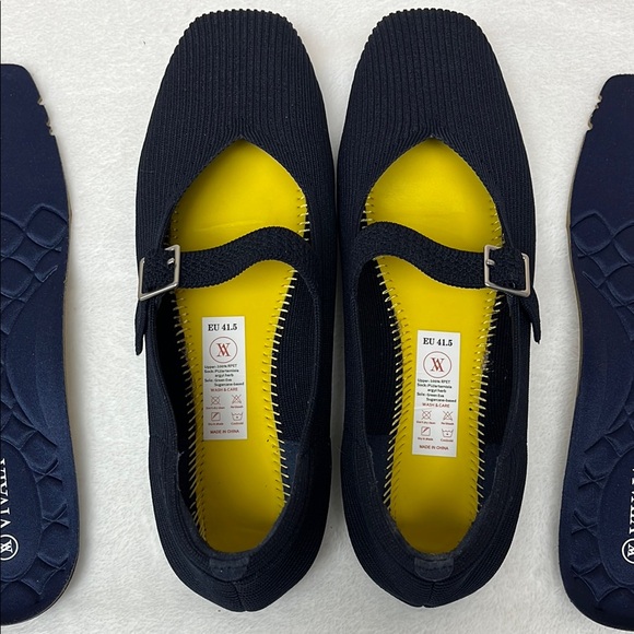VIVAIA Margot Walker Mary-Jane (Lightweight Square Toe); Navy; US 10; EU 41.5 M - Picture 4 of 11
